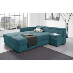 Ecksofa - LOOKS by Wolfgang Joop - petrol - Boxspring - Longchair links 12 Ecksofa - LOOKS by Wolfgang Joop - petrol - Boxspring - Longchair links -Wohnzimmer Verkäufe 1238006200 06 1600Wx1600H