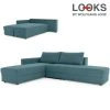 Ecksofa - LOOKS by Wolfgang Joop - petrol - Boxspring - Longchair links