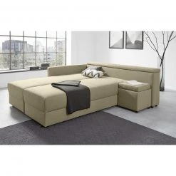Ecksofa - LOOKS by Wolfgang Joop - beige - Boxspring - Longchair links -Wohnzimmer Verkäufe 1238006201 07 1600Wx1600H
