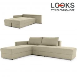 Ecksofa - LOOKS by Wolfgang Joop - beige - Boxspring - Longchair links