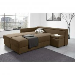 Ecksofa - LOOKS by Wolfgang Joop - dunkelbraun - Boxspring - Longchair links -Wohnzimmer Verkäufe 1238006202 07 1600Wx1600H