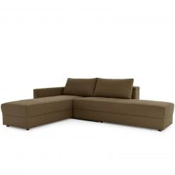 Ecksofa - LOOKS by Wolfgang Joop - dunkelbraun - Boxspring - Longchair links -Wohnzimmer Verkäufe 1238006202 09 1600Wx1600H