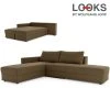 Ecksofa - LOOKS by Wolfgang Joop - dunkelbraun - Boxspring - Longchair links
