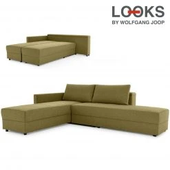 Ecksofa - LOOKS by Wolfgang Joop - messing - Boxspring - Longchair links