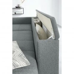 Ecksofa - LOOKS by Wolfgang Joop - dunkelgrau - Boxspring - Longchair links -Wohnzimmer Verkäufe 1238006302 08 1600Wx1600H