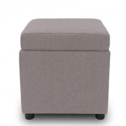 Polsterhocker - LOOKS by Wolfgang Joop - hellgrau - Tischfunktion -Wohnzimmer Verkäufe 1238007001 09 1600Wx1600H