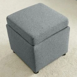 Polsterhocker - LOOKS by Wolfgang Joop - dunkelgrau - Tischfunktion 7 Polsterhocker - LOOKS by Wolfgang Joop - dunkelgrau - Tischfunktion -Wohnzimmer Verkäufe 1238007002 05 1600Wx1600H