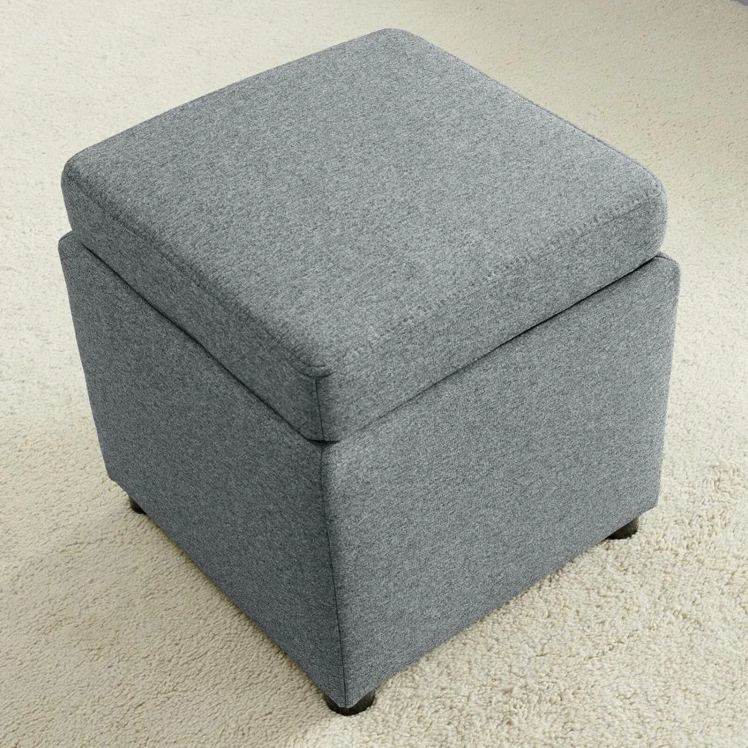 Polsterhocker - LOOKS by Wolfgang Joop - dunkelgrau - Tischfunktion 3 Polsterhocker - LOOKS by Wolfgang Joop - dunkelgrau - Tischfunktion – Bild 3