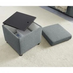 Polsterhocker - LOOKS by Wolfgang Joop - dunkelgrau - Tischfunktion 8 Polsterhocker - LOOKS by Wolfgang Joop - dunkelgrau - Tischfunktion -Wohnzimmer Verkäufe 1238007002 06 1600Wx1600H