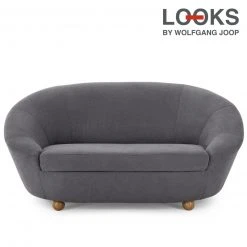 2-Sitzer Sofa - LOOKS by Wolfgang Joop - dunkelgrau
