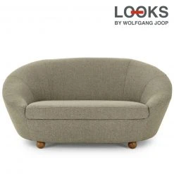 2-Sitzer Sofa - LOOKS by Wolfgang Joop - beige-braun