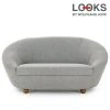 2-Sitzer Sofa - LOOKS by Wolfgang Joop - hellblau-grau