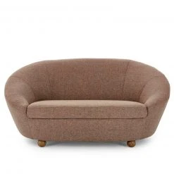 2-Sitzer Sofa - LOOKS by Wolfgang Joop - rot-grau -Wohnzimmer Verkäufe 1238007402 09 1600Wx1600H