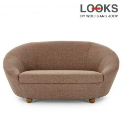 2-Sitzer Sofa - LOOKS by Wolfgang Joop - rot-grau