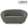 2-Sitzer Sofa - LOOKS by Wolfgang Joop - blau-grau