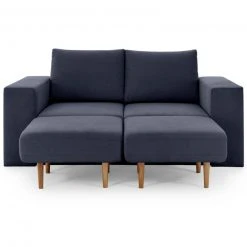 Sofa mit 2 Hockern - LOOKS by Wolfgang Joop - dunkelblau - 172 cm -Wohnzimmer Verkäufe 1238010300 10 1600Wx1600H