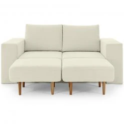 Sofa mit 2 Hockern - LOOKS by Wolfgang Joop - creme - 172 cm -Wohnzimmer Verkäufe 1238010302 10 1600Wx1600H