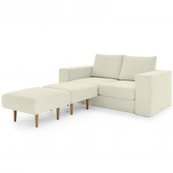 Sofa mit 2 Hockern - LOOKS by Wolfgang Joop - creme - 172 cm -Wohnzimmer Verkäufe 1238010302 13 1600Wx1600H