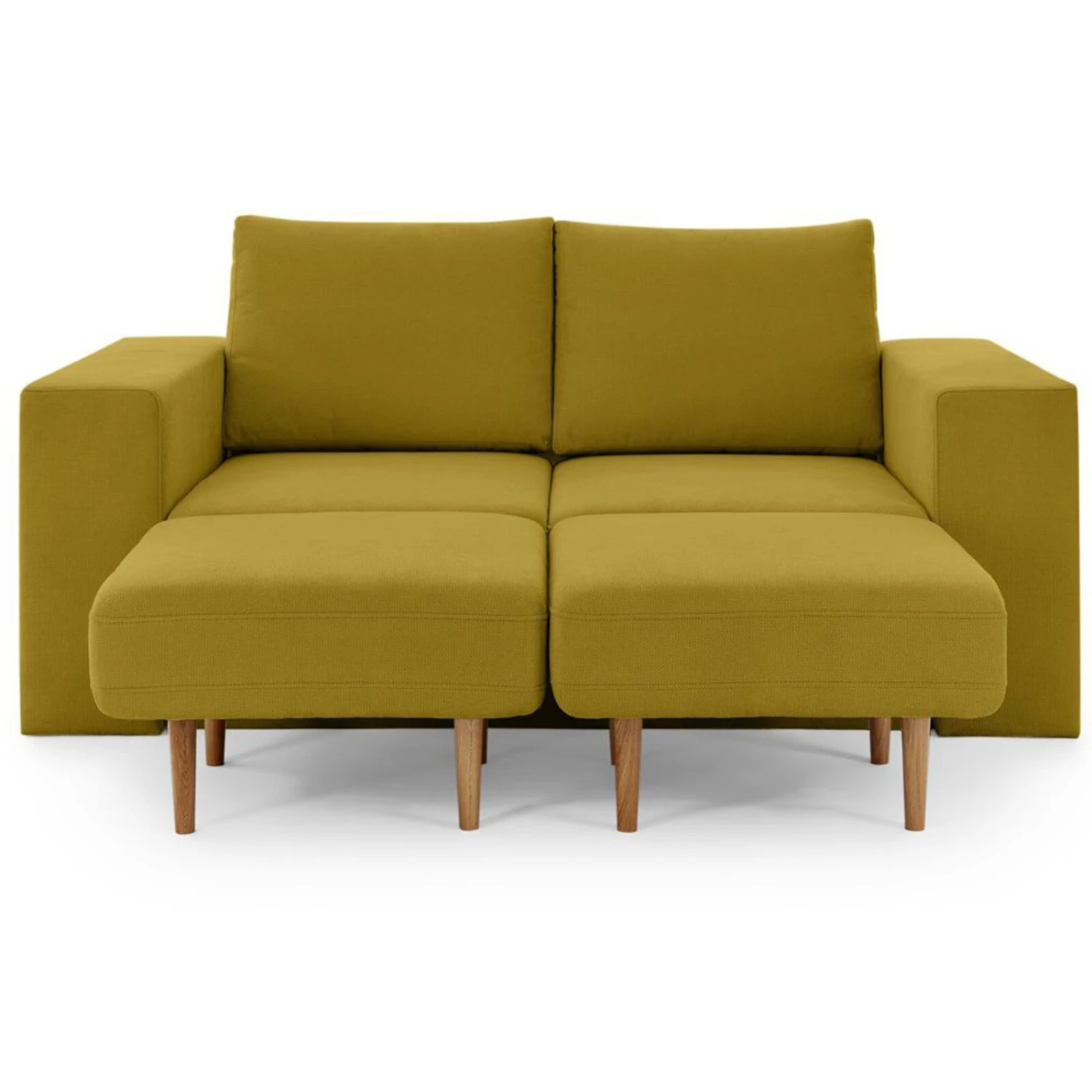 Sofa mit 2 Hockern - LOOKS by Wolfgang Joop - senf - 172 cm 9 Sofa mit 2 Hockern - LOOKS by Wolfgang Joop - senf - 172 cm – Bild 9