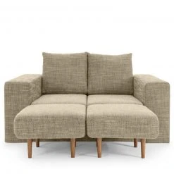 Sofa mit 2 Hockern - LOOKS by Wolfgang Joop - beige-braun - 172 cm 5 Sofa mit 2 Hockern - LOOKS by Wolfgang Joop - beige-braun - 172 cm -Wohnzimmer Verkäufe 1238010400 09 1600Wx1600H