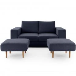 Sofa mit 2 Hockern - LOOKS by Wolfgang Joop - dunkelblau - 192 cm 20 Sofa mit 2 Hockern - LOOKS by Wolfgang Joop - dunkelblau - 192 cm -Wohnzimmer Verkäufe 1238010500 09 1600Wx1600H