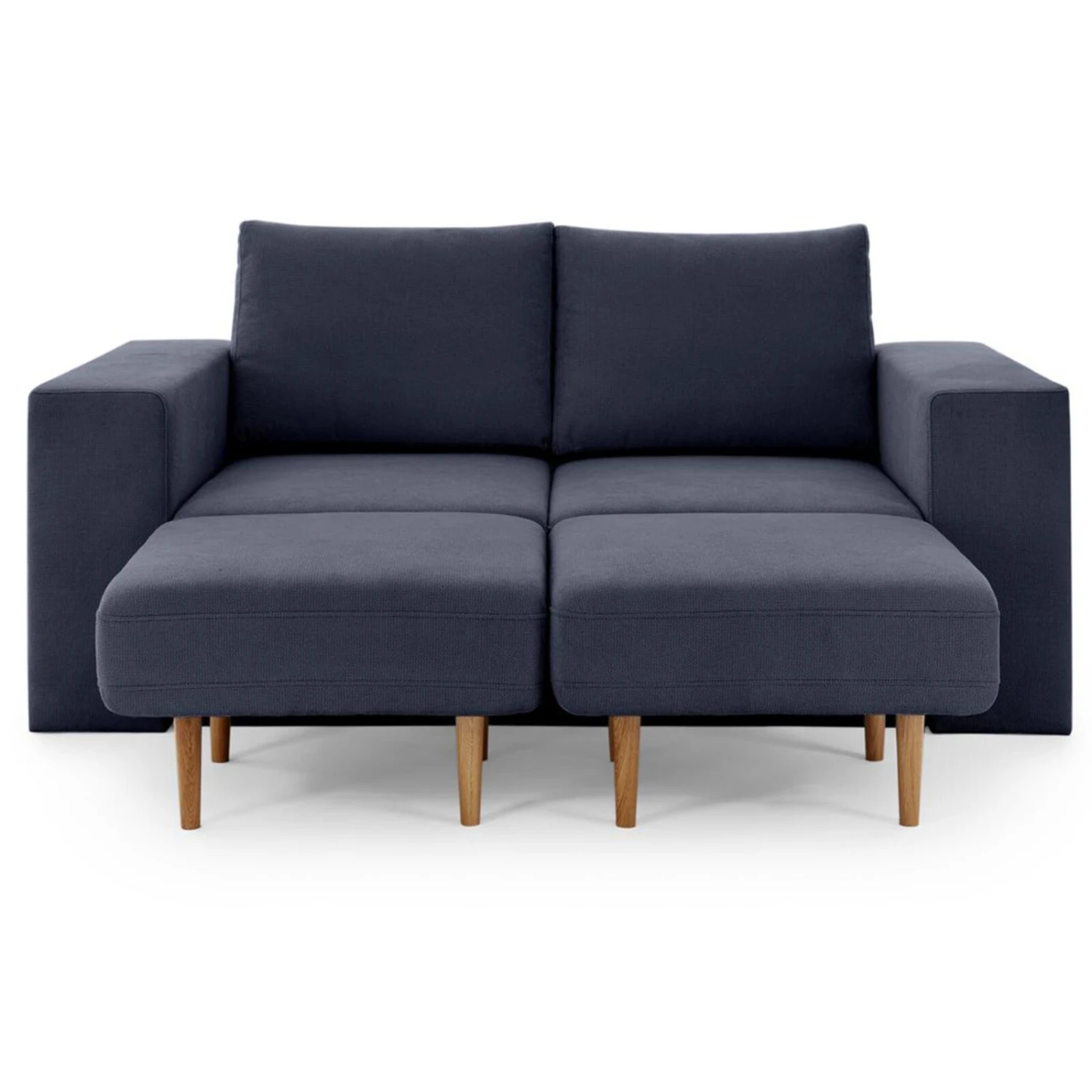 Sofa mit 2 Hockern - LOOKS by Wolfgang Joop - dunkelblau - 192 cm 9 Sofa mit 2 Hockern - LOOKS by Wolfgang Joop - dunkelblau - 192 cm – Bild 9