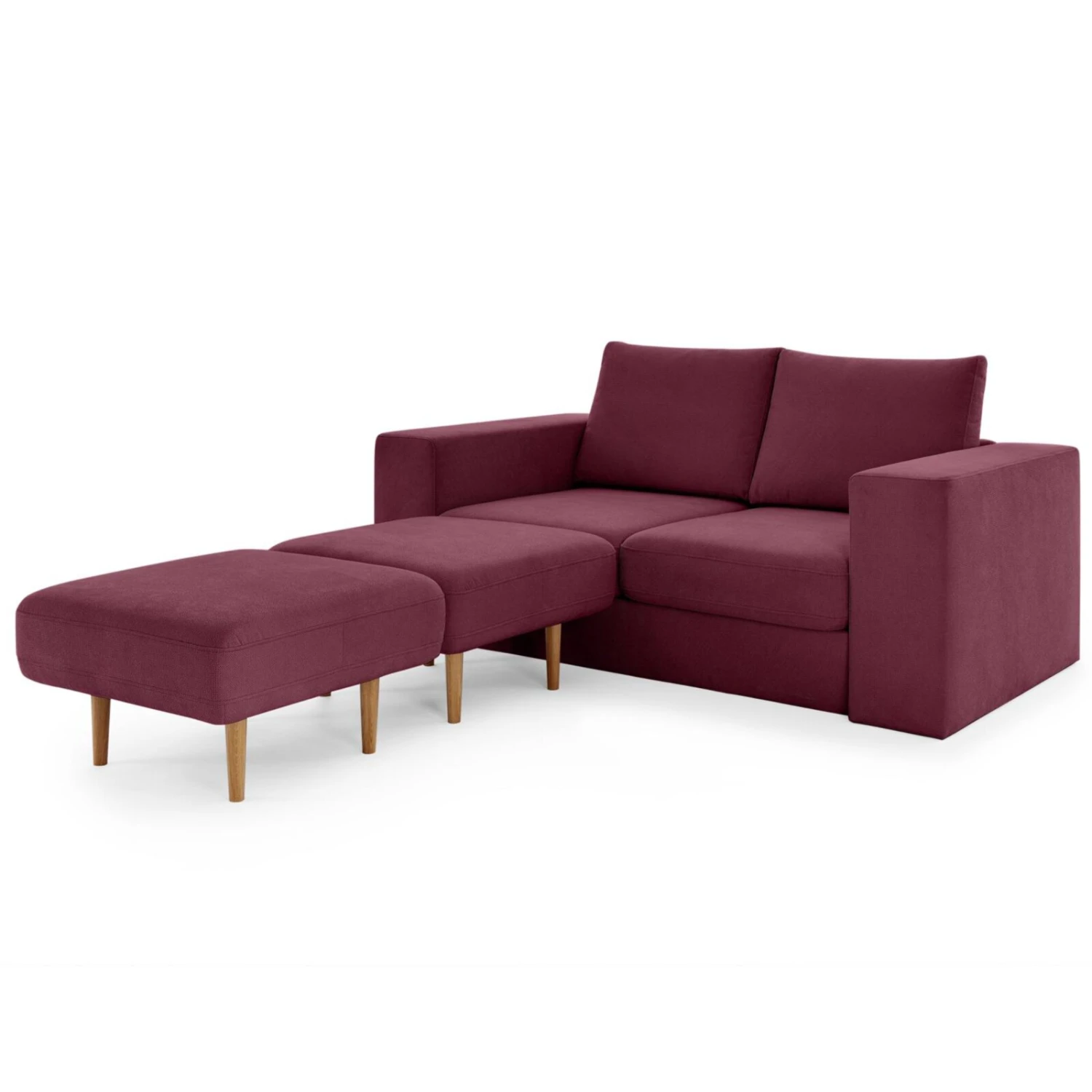 Sofa mit 2 Hockern - LOOKS by Wolfgang Joop - beere - 192 cm 12 Sofa mit 2 Hockern - LOOKS by Wolfgang Joop - beere - 192 cm – Bild 12