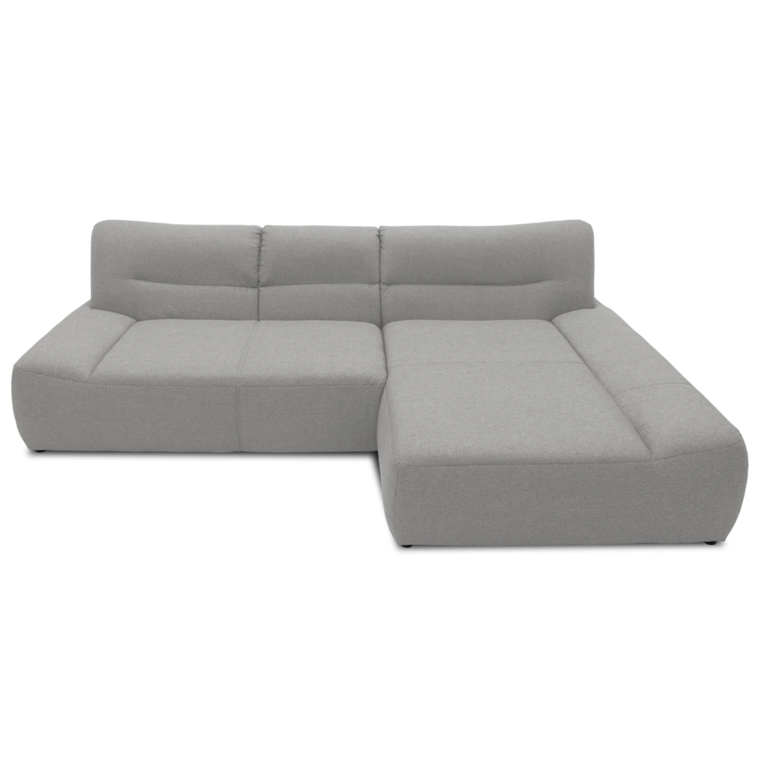Eckgarnitur - hellgrau - Longchair rechts 3 Eckgarnitur - hellgrau - Longchair rechts – Bild 3