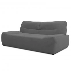 Sofa 2-Sitzer - grau - Webstoff