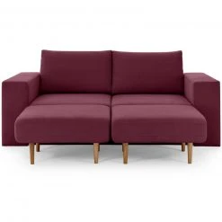 Sofa mit 2 Hockern - LOOKS by Wolfgang Joop - beere - 212 cm -Wohnzimmer Verkäufe 1238012701 09 1600Wx1600H