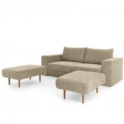 Sofa mit 2 Hockern - LOOKS by Wolfgang Joop - beige-braun - 232 cm 14 Sofa mit 2 Hockern - LOOKS by Wolfgang Joop - beige-braun - 232 cm -Wohnzimmer Verkäufe 1238012800 06 1600Wx1600H