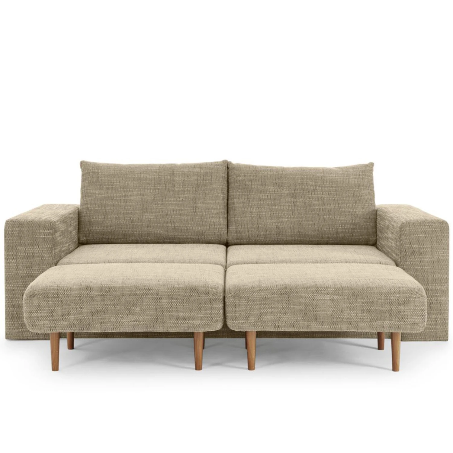 Sofa mit 2 Hockern - LOOKS by Wolfgang Joop - beige-braun - 232 cm 7 Sofa mit 2 Hockern - LOOKS by Wolfgang Joop - beige-braun - 232 cm – Bild 7