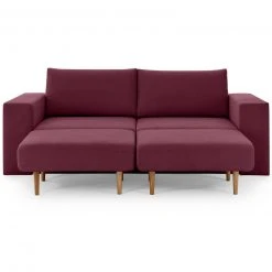 Sofa mit 2 Hockern - LOOKS by Wolfgang Joop - beere - 232 cm -Wohnzimmer Verkäufe 1238012901 09 1600Wx1600H