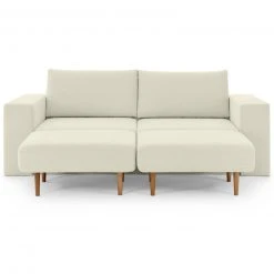Sofa mit 2 Hockern - LOOKS by Wolfgang Joop - creme - 232 cm -Wohnzimmer Verkäufe 1238012902 09 1600Wx1600H