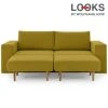 Sofa mit 2 Hockern - LOOKS by Wolfgang Joop - senf - 232 cm