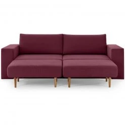Sofa mit 2 Hockern - LOOKS by Wolfgang Joop - beere - 252 cm -Wohnzimmer Verkäufe 1238013101 09 1600Wx1600H