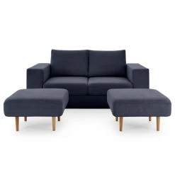 Sofa mit 2 Hockern - LOOKS by Wolfgang Joop - dunkelblau - Armlehne mit Regal - 172 cm 18 Sofa mit 2 Hockern - LOOKS by Wolfgang Joop - dunkelblau - Armlehne mit Regal - 172 cm -Wohnzimmer Verkäufe 1238013200 07 1600Wx1600H