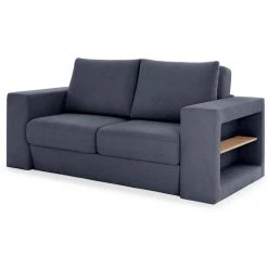 Sofa mit 2 Hockern - LOOKS by Wolfgang Joop - dunkelblau - Armlehne mit Regal - 172 cm 19 Sofa mit 2 Hockern - LOOKS by Wolfgang Joop - dunkelblau - Armlehne mit Regal - 172 cm -Wohnzimmer Verkäufe 1238013200 08 1600Wx1600H