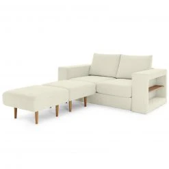 Sofa mit 2 Hockern - LOOKS by Wolfgang Joop - creme - Armlehne mit Regal - 172 cm 18 Sofa mit 2 Hockern - LOOKS by Wolfgang Joop - creme - Armlehne mit Regal - 172 cm -Wohnzimmer Verkäufe 1238013202 08 1600Wx1600H