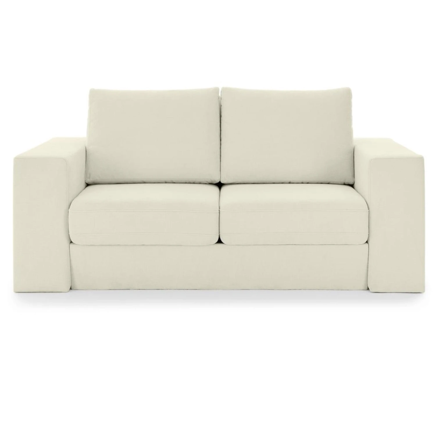 Sofa mit 2 Hockern - LOOKS by Wolfgang Joop - creme - Armlehne mit Regal - 172 cm 10 Sofa mit 2 Hockern - LOOKS by Wolfgang Joop - creme - Armlehne mit Regal - 172 cm – Bild 10