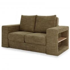 Sofa mit 2 Hockern - LOOKS by Wolfgang Joop - braun - Armlehne mit Regal - 172 cm -Wohnzimmer Verkäufe 1238013301 09 1600Wx1600H