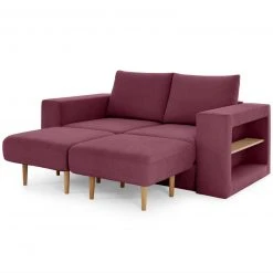 Sofa mit 2 Hockern - LOOKS by Wolfgang Joop - beere - Armlehne mit Regal - 192 cm 22 Sofa mit 2 Hockern - LOOKS by Wolfgang Joop - beere - Armlehne mit Regal - 192 cm -Wohnzimmer Verkäufe 1238013401 11 1600Wx1600H