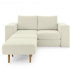 Sofa mit 2 Hockern - LOOKS by Wolfgang Joop - creme - Armlehne mit Regal - 192 cm -Wohnzimmer Verkäufe 1238013402 13 1600Wx1600H