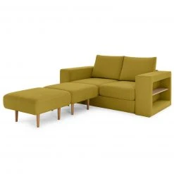 Sofa mit 2 Hockern - LOOKS by Wolfgang Joop - senf - Armlehne mit Regal - 192 cm 19 Sofa mit 2 Hockern - LOOKS by Wolfgang Joop - senf - Armlehne mit Regal - 192 cm -Wohnzimmer Verkäufe 1238013403 08 1600Wx1600H