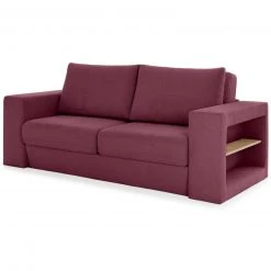Sofa mit 2 Hockern - LOOKS by Wolfgang Joop - beere - Armlehne mit Regal - 212 cm -Wohnzimmer Verkäufe 1238013701 09 1600Wx1600H