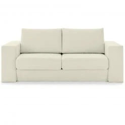 Sofa mit 2 Hockern - LOOKS by Wolfgang Joop - creme - Armlehne mit Regal - 212 cm -Wohnzimmer Verkäufe 1238013702 04 1600Wx1600H