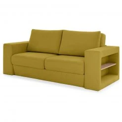 Sofa mit 2 Hockern - LOOKS by Wolfgang Joop - senf - Armlehne mit Regal - 212 cm -Wohnzimmer Verkäufe 1238013703 09 1600Wx1600H
