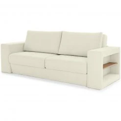 Sofa mit 2 Hockern - LOOKS by Wolfgang Joop - creme - Armlehne mit Regal - 232 cm -Wohnzimmer Verkäufe 1238014002 09 1600Wx1600H