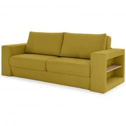 Sofa mit 2 Hockern - LOOKS by Wolfgang Joop - senf - Armlehne mit Regal - 232 cm -Wohnzimmer Verkäufe 1238014003 09 1600Wx1600H