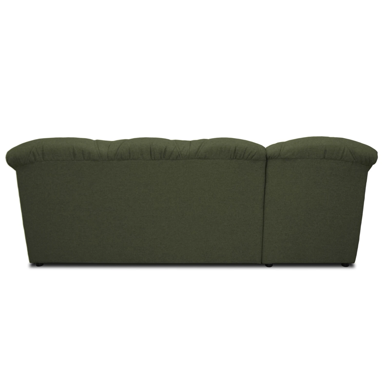 Ecksofa - grün - Flachgewebe - Recamiere links 4 Ecksofa - grün - Flachgewebe - Recamiere links – Bild 4